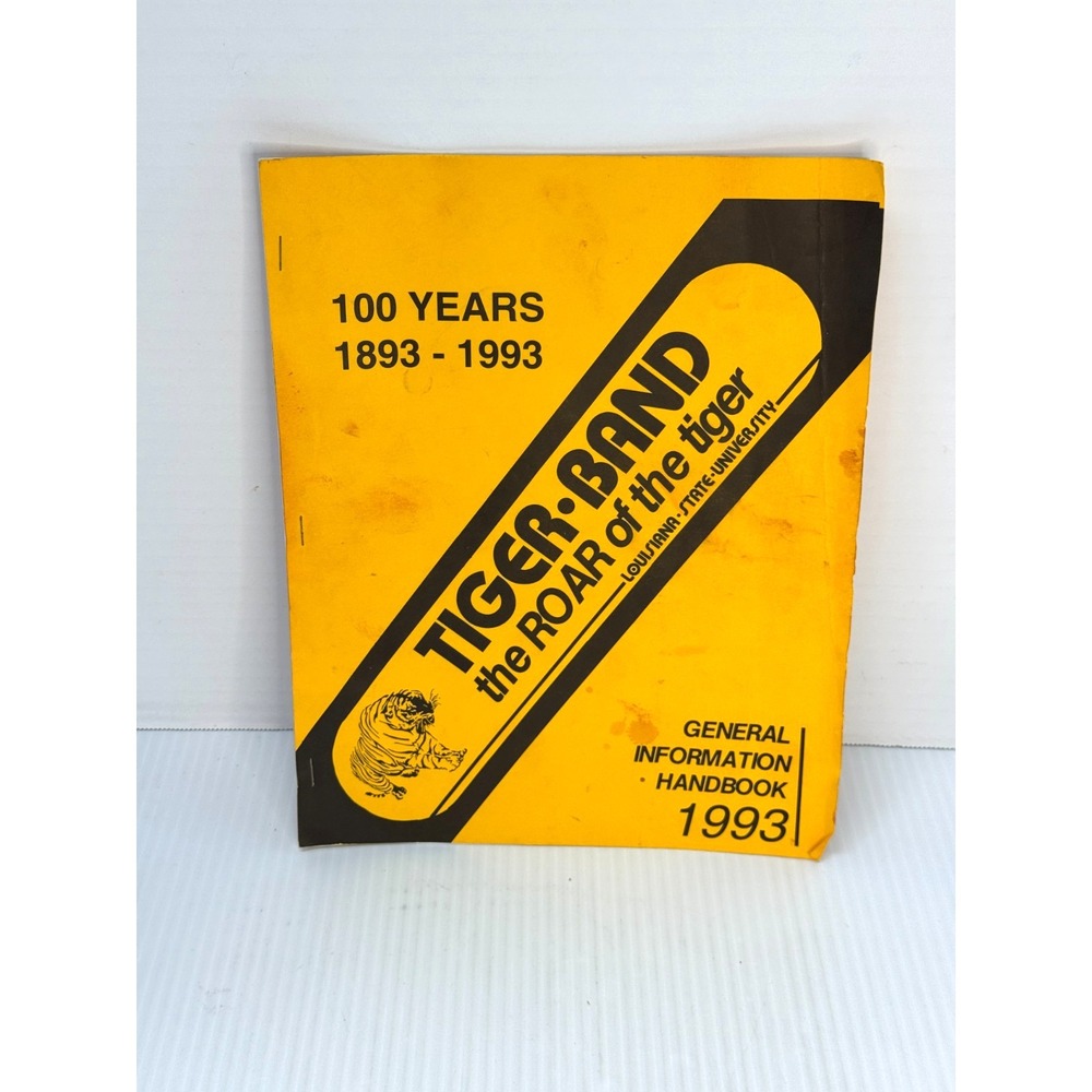 Vintage 1993 LSU Tiger Band General Information Handbook Marching